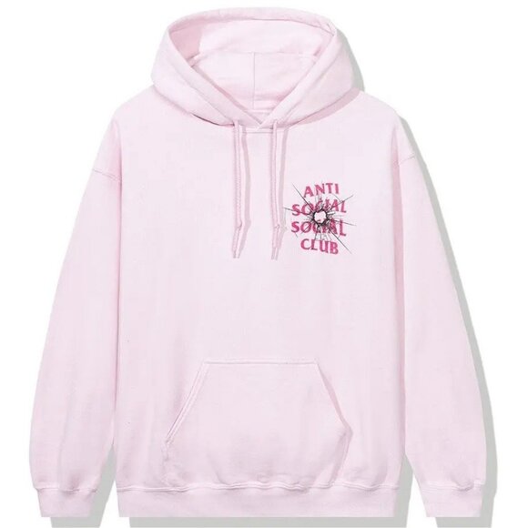 ASSC Shattered Glass Logo "Theories" Limited Edition Hoodie in Pink - Picture 2 of 4